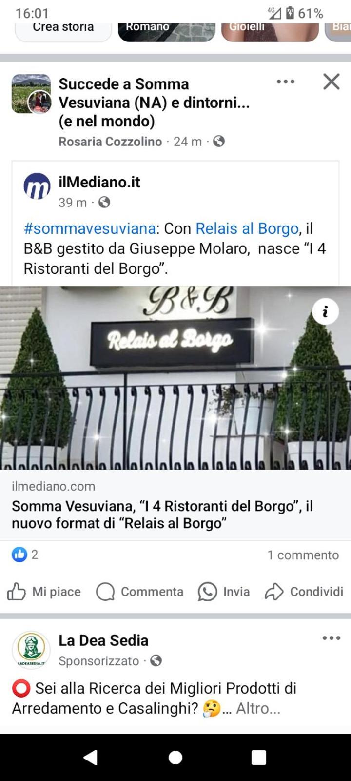 Bed and Breakfast Relais Al Borgo Somma Vesuviana Exterior foto